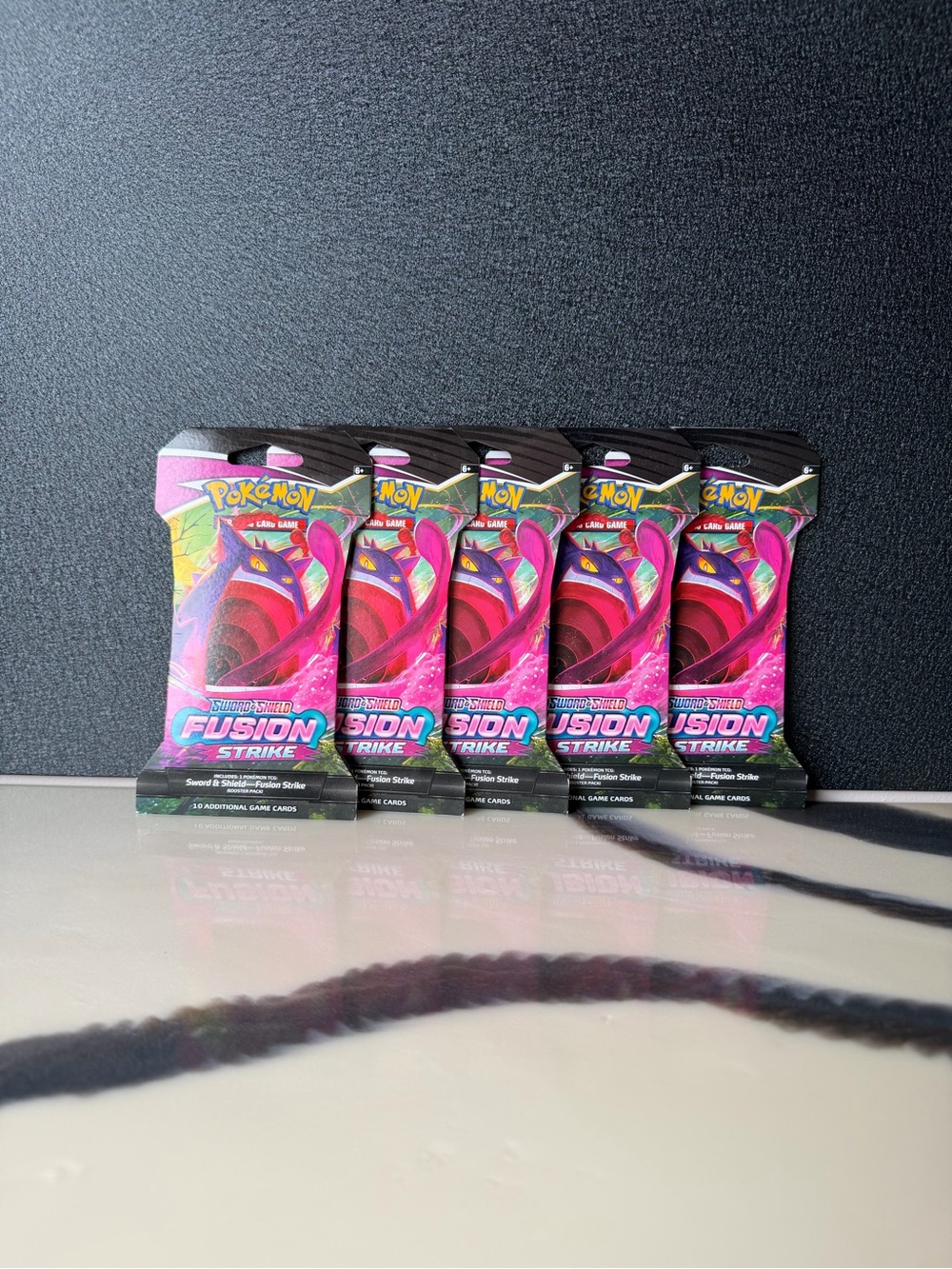 5 Pokémon TCG Fusion Strike Booster Packs